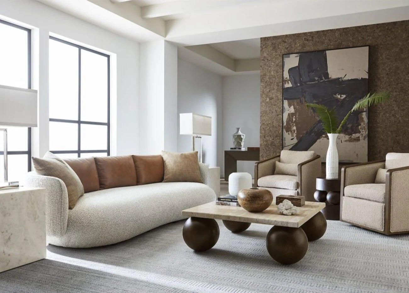 Pallo Travertine Coffee Table - DorsaPallo Travertine Coffee TablePure Travertine Raw