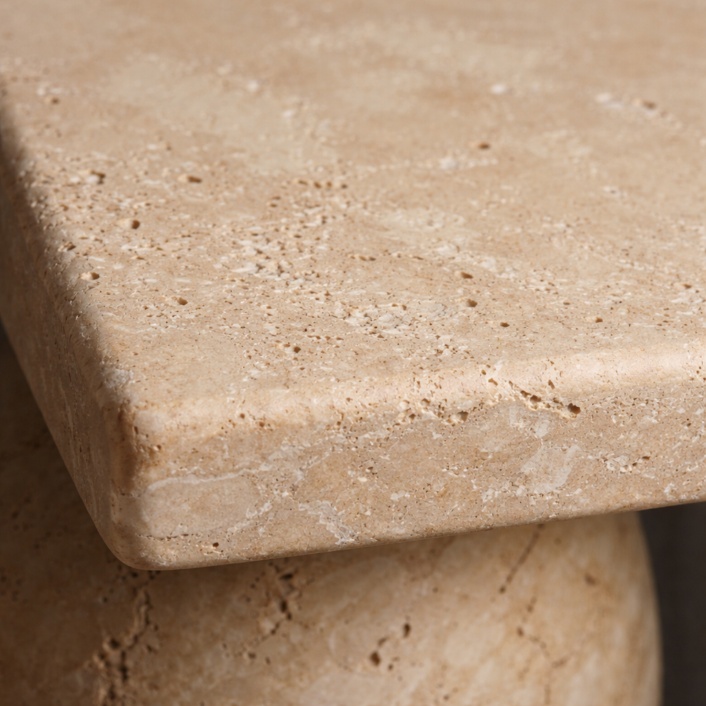 Pallo Travertine Coffee Table