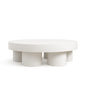 Front product view of the Pessante Round Coffee Table by DORSA