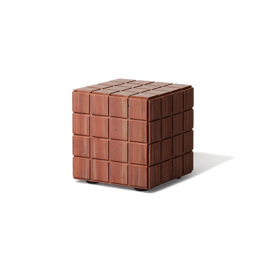 Front product view of the Piazza Marble Side Table by DORSA
