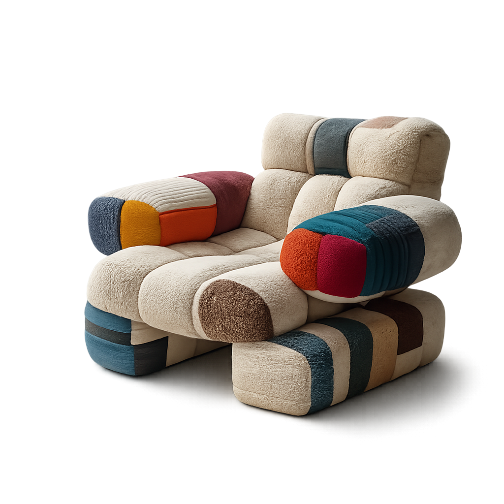 Front product view of the Quilté Lounge Chair by DORSA
