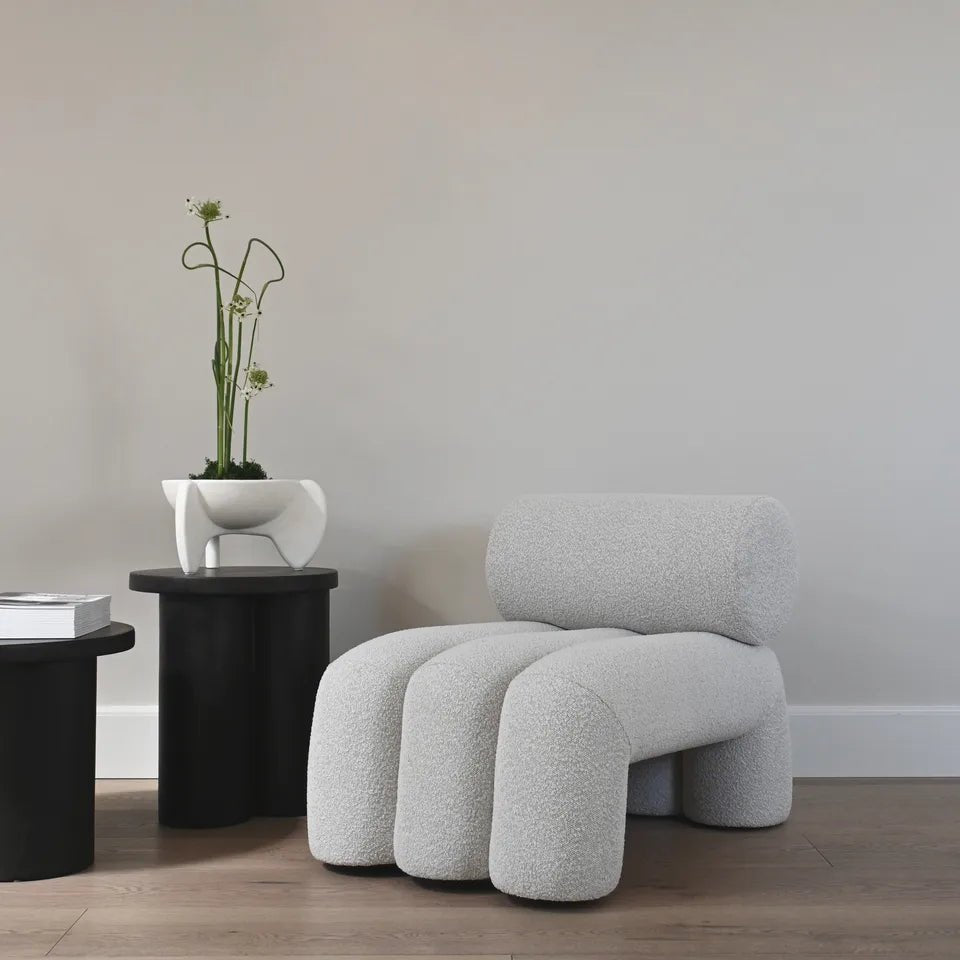 Rastrello Boucle Lounge Chair - DorsaRastrello Boucle Lounge ChairBoucle WhiteSingle