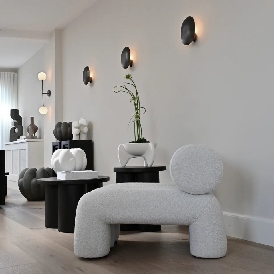 Rastrello Boucle Lounge Chair - DorsaRastrello Boucle Lounge ChairBoucle WhiteSingle