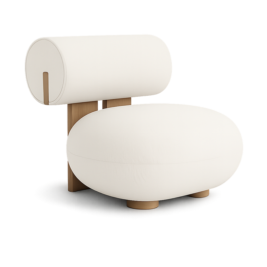 Front product view of the Raw Low Lounge by DORSA