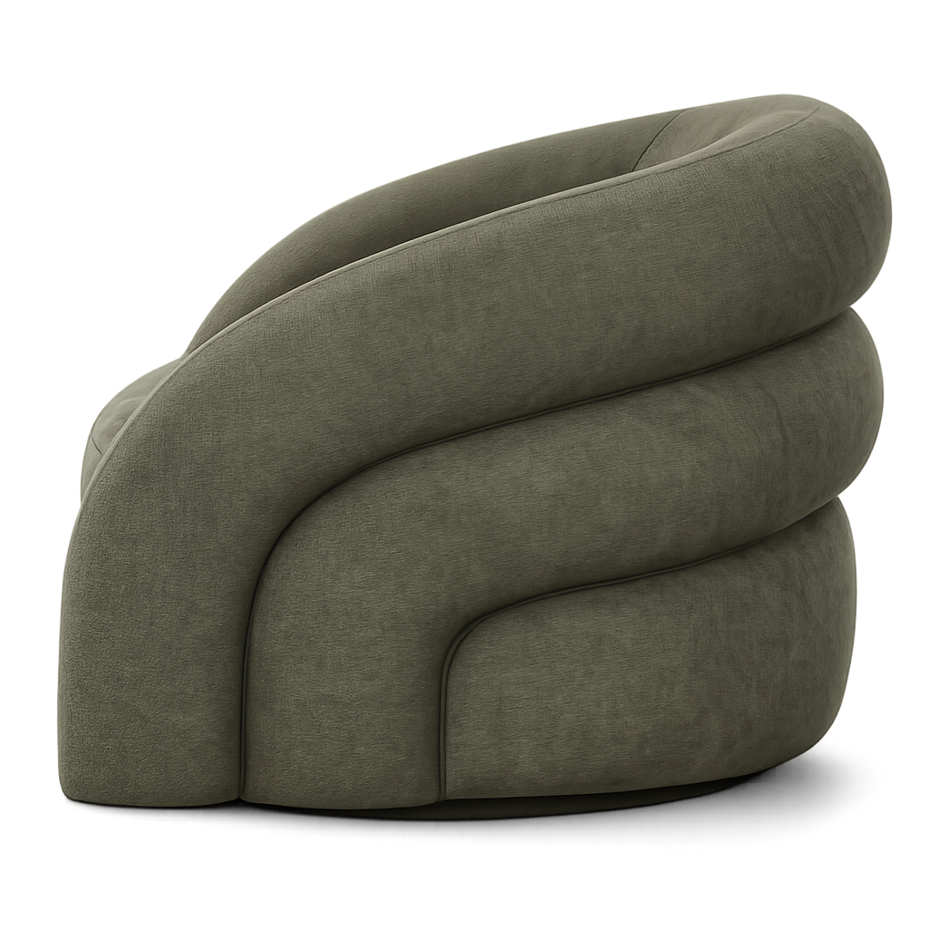 Semplicità Suede Lounge Chair
