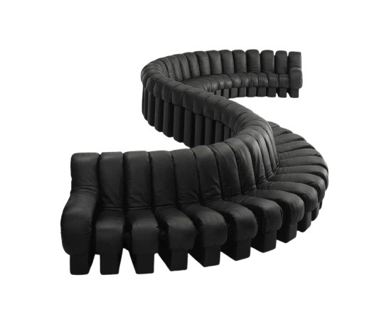 Front product view of the Serpente Modular Sofa by DORSA