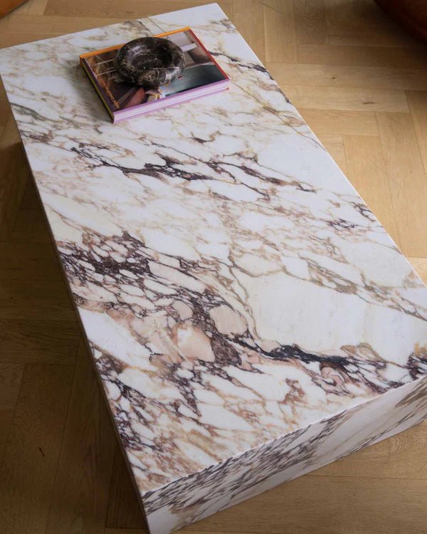 Solida Low Pure Marble Table - DorsaSolida Low Pure Marble Table